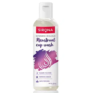 Sirona Menstrual Cup Wash, Removes Stain & Odour, Paraben Free - 100ml