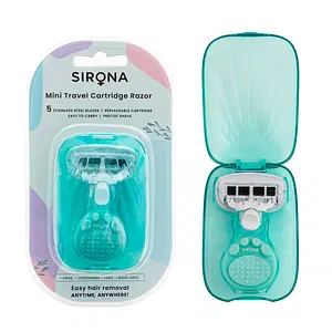 Sirona 5 Blade Mini Body Razor for Women with Replacable Cartridge - 1 Portable Hair Removal Razor