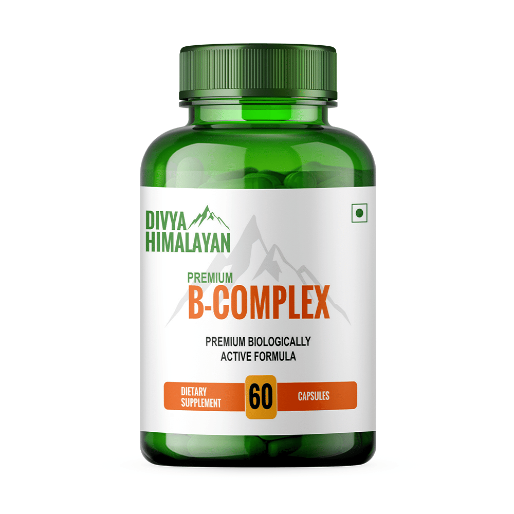 Divya Himalayan Vitamin B Complex Vitamins B12, B1, B2, B3, B5, B6, B7