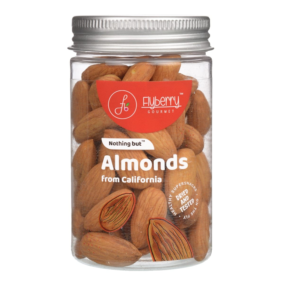 Flyberry Gourmet Premium California Jumbo Almonds| Rich in Protein, Magnesium and Dietary Fibre