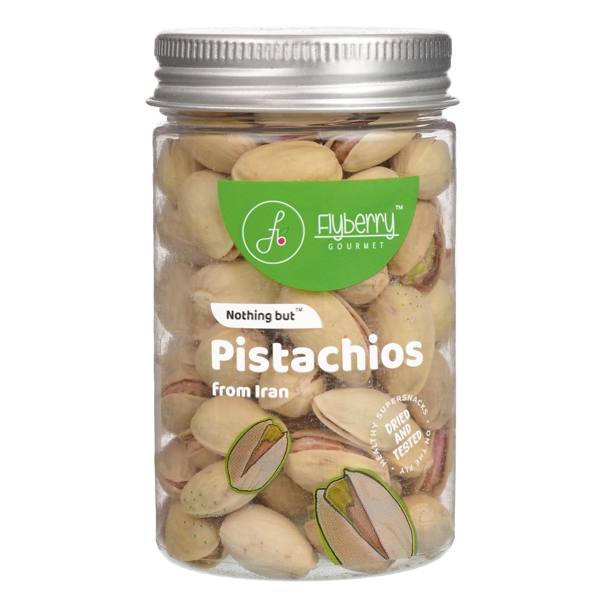 Flyberry Gourmet Premium Iranian Pistachios| Rich in Protein and Dietary Fibre