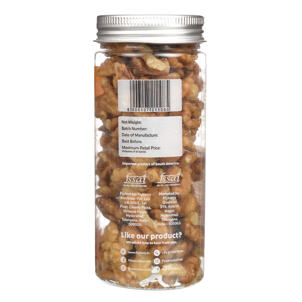 

Flyberry Gourmet Premium Walnuts, 100g | 100% Natural | High in Omega3 and Antioxidants | Imported from Chile