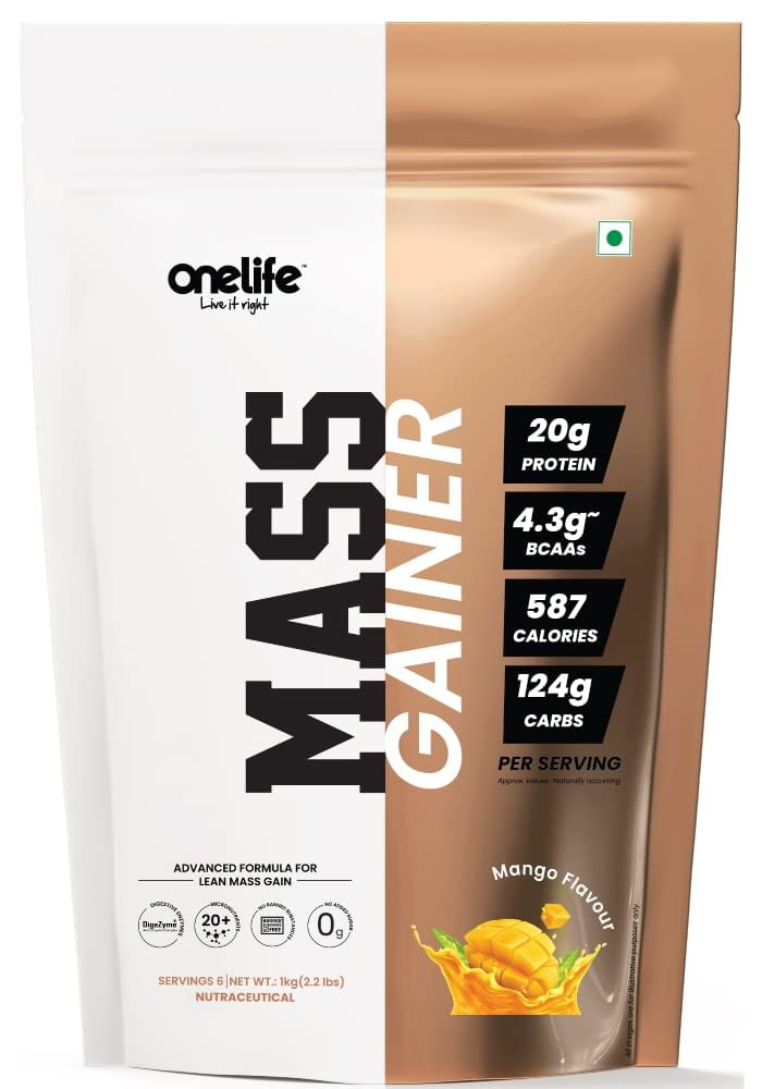 

Onelife Mass Gainer 1:6 Mango - 1kg