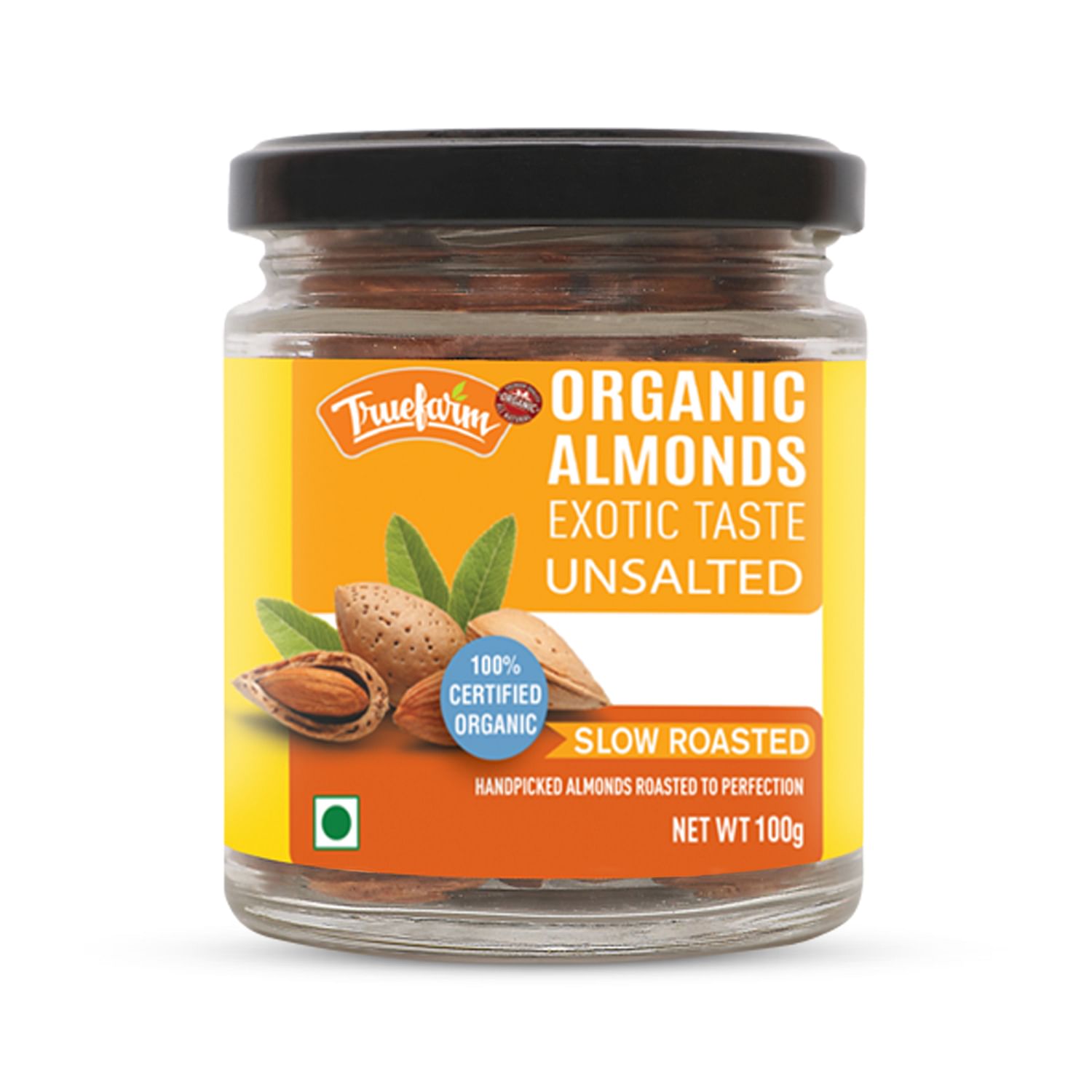 

Truefarm Organic Roasted Almonds - 100 g