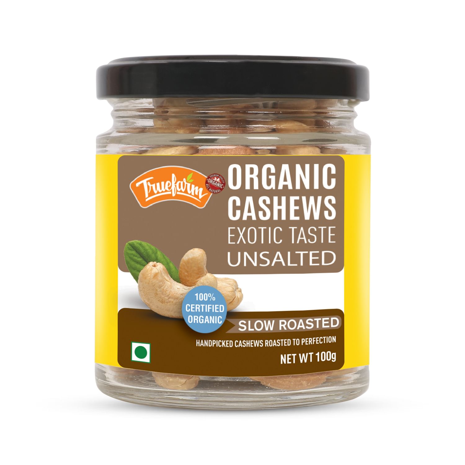 

Truefarm Organic Roasted Cashews - 100 g