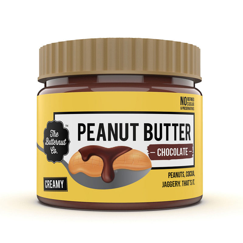 

The Butternut Co. Chocolate Peanut Butter | Chocolate Flavour Peanut Butter with High Protein | Gluten-Free & Vegan - 340g