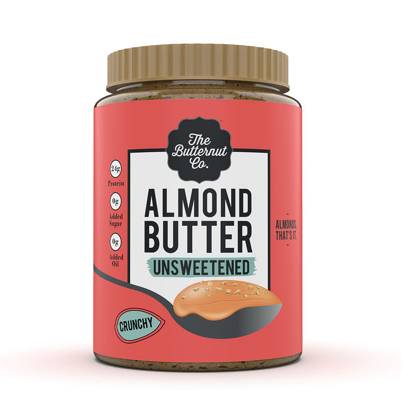 The Butternut Co. Natural Almond Butter (Crunchy) 1kg | Unsweetened ...