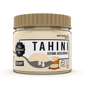 The Butternut Co. Tahini Sesame Seed Spread Creamy - 340g (Unsweetened, No Added Sugar, Non-GMO, Gluten Free, Vegan, High Protein, Keto)