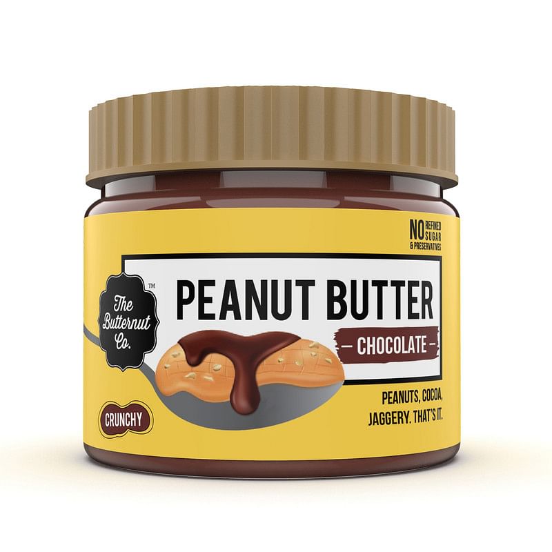 

The Butternut Co. Peanut Butter Chocolate, Crunchy - 340g (No Refined Sugar, High Protein, 100% Natural)