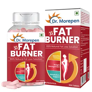DR. Morepen Fat Burner Tablets 100% Natural | 60 Tablets | Appetite Control | Weight Management | Metabolism Support