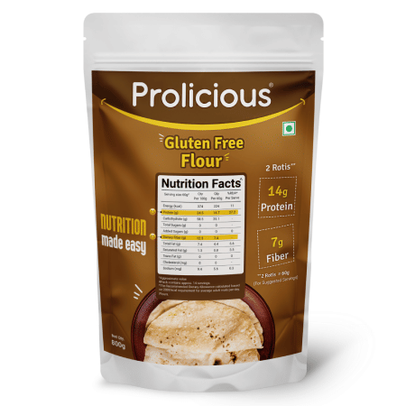 

Prolicious Gluten Free Flour - 800 gm