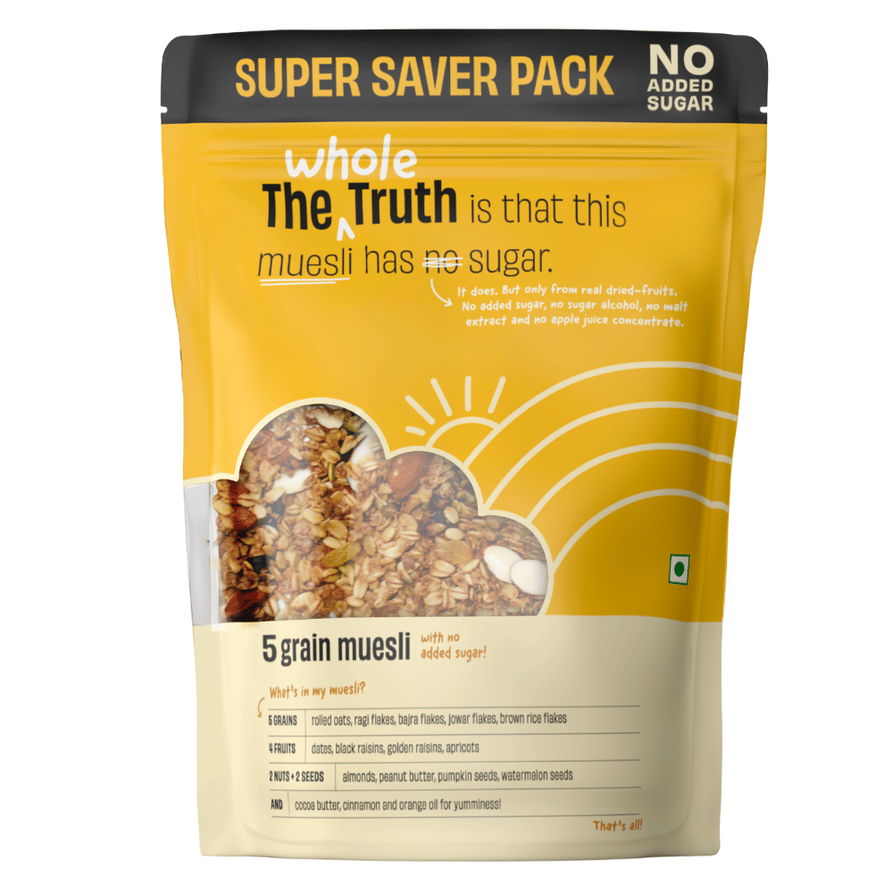 The Whole Truth - Super Saver Pack | Breakfast Muesli | 5 Grain Muesli