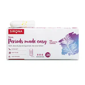 Sirona Digital Tampons for Medium Flow, Ultra Soft & Leak Proof, FDA Approved - 20 Tampons