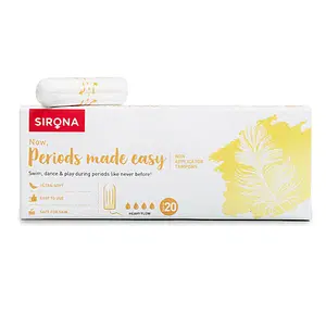 Sirona Digital Tampons for Heavy Flow, Ultra Soft & Leak Proof, FDA Approved - 20 Tampons