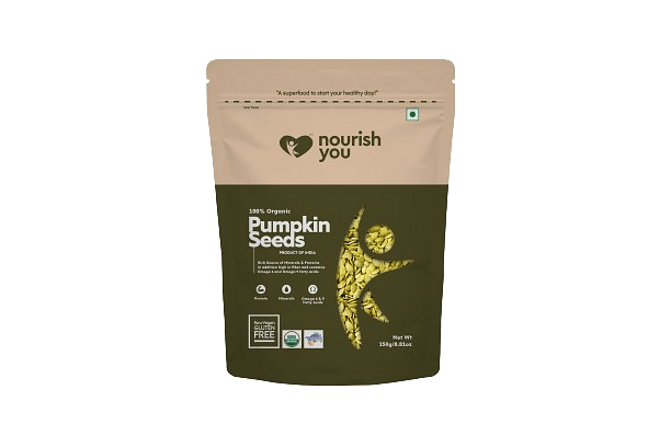 

Nourish You Organic Raw Pumpkin Seeds for eating-gluten free- Rich in Protein , Fibre & Iron -250g