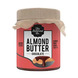 The Butternut Co. Almond Butter No-Sugar Chocolate - 200g (No Refined Sugar, High Protein, 100% Natural)