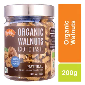Truefarm - Organic Walnuts 200g | Rich Source of Protein & Fiber | Natural Walnuts Without Shell | Manganese Rich Akhrot | Walnuts in Fresh | Dry Fruits