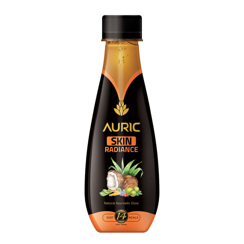 

Auric Glow Skin Naturally Liquid Drinks | Recommended by celebrities & dermatologist | Natural & Low calorie Ayurvedic drink - Pack Of 12 Bottles 2...