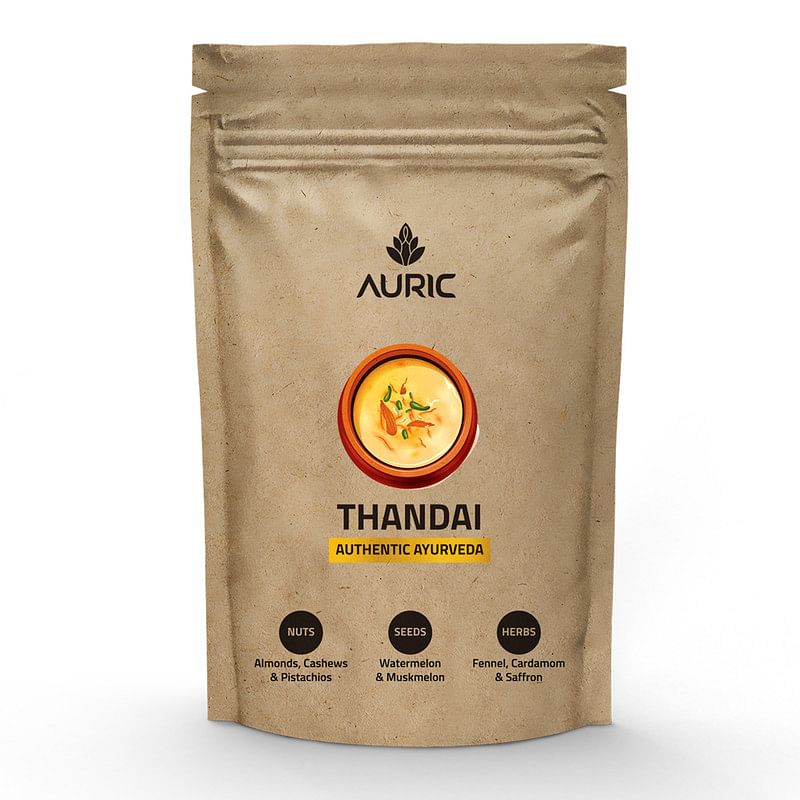 

Auric Beverages Instant Ayurvedic Thandai 1x250 Grams | Rich in Antioxidants | Authentic Ingredients (Almonds, Cashews, Pistachios, Cardamom & Saff...