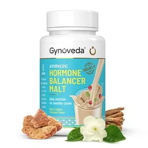 Gynoveda Ayurvedic Hormone Balancer Malt With Ragi & Jaggery For Healthy Periods. Chocolate Flavour. Gluten Free with No Added Sugar