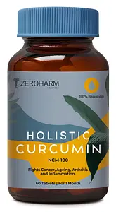 ZEROHARM Holistic Curcumin 60 Tablets Bottle