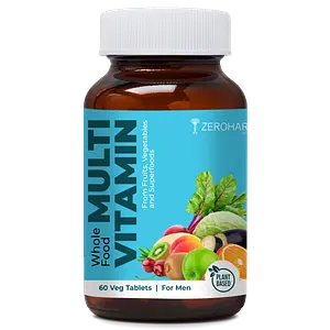 ZEROHARM Multi Vitamin-Men Boost Energy, mood, Workout Performance, Improves Bone & Heart Health - 60 Tablets