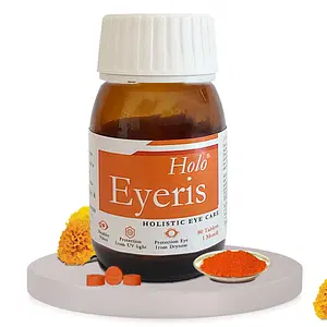 Holo Eyeris with Lutein & Zeaxanthin-Protect from UV/Retinal damage - 90 Tablets