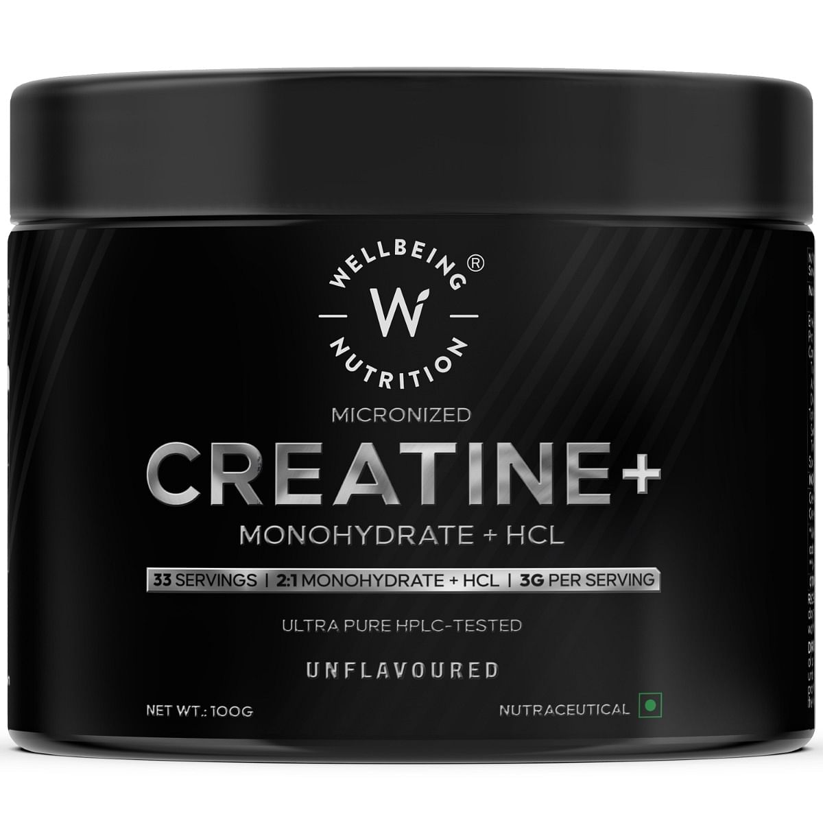 

Wellbeing Nutrition 100% Pure Micronised Creatine Powder Monohydrate + HCL| Tested for Purity | For Muscle Strength & Recovery, Muscle Growth & Cog...