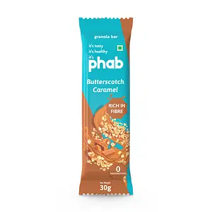Phab granola bar - caramel & butterscotch pack of 6