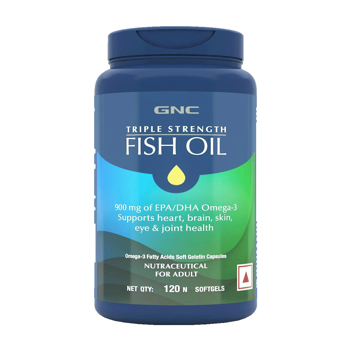 GNC Triple Strength Fish Oil Mini Omega 3 Capsules for Men & Women