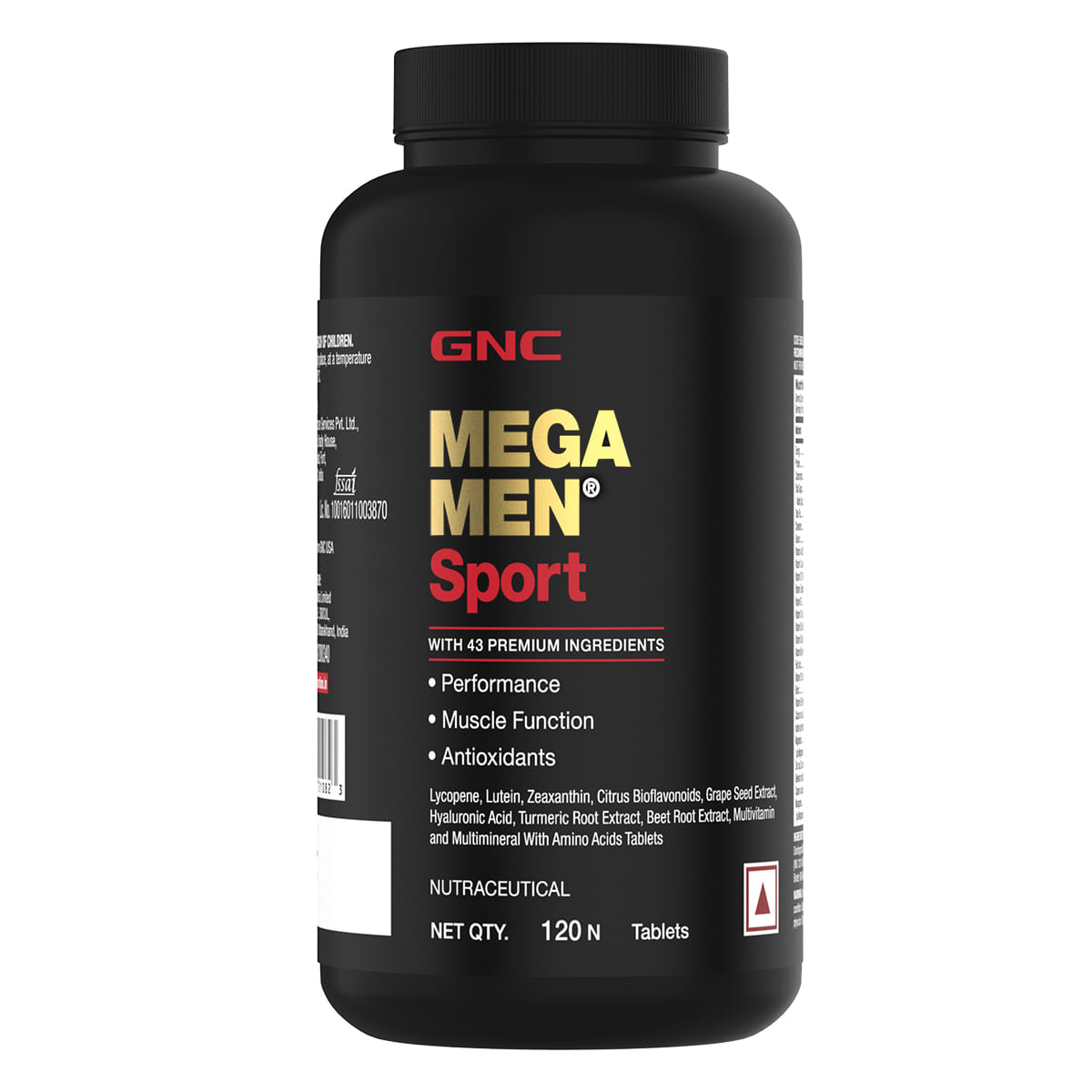 GNC Mega Men Sport Multivitamin for Men | Boosts Muscle Performance | Antioxidant Rich | Supports Prostate Health | Protects Heart & Vision | Formulated In USA | 43 Premium Ingredients
