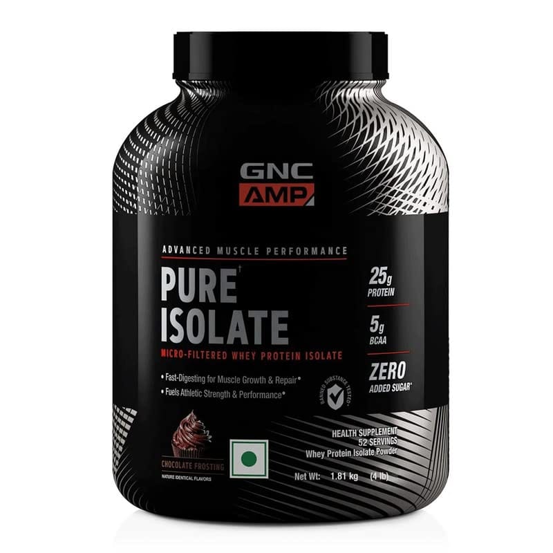 GNC AMP Pure Isolate Whey Protein | Boosts Athletic Performance | Increases Strength | Promotes Muscle Growth | Formulated In USA | Micro-Filtered | 25g Protein | 5g BCAA | 4 lbs-image-38
