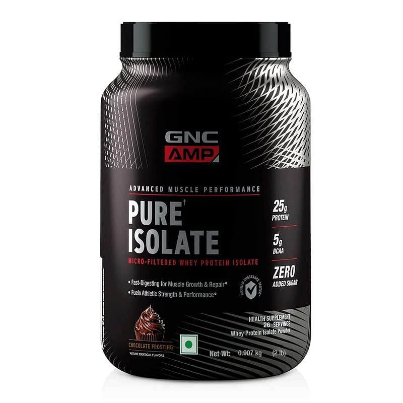 

GNC AMP Pure Isolate Whey Protein | Boosts Athletic Performance | Increases Strength | Promotes Muscle Growth | Formulated In USA | Micro-Filtered ...