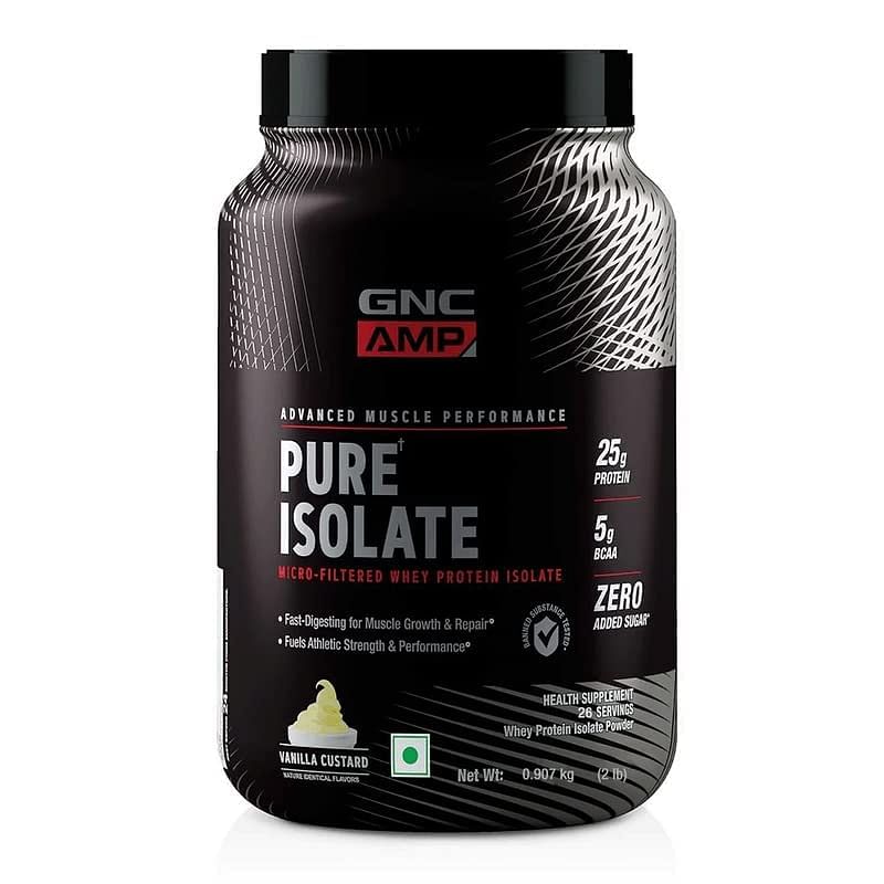 

GNC AMP Pure Isolate Whey Protein | Boosts Athletic Performance | Increases Strength | Promotes Muscle Growth | Formulated In USA | Micro-Filtered ...