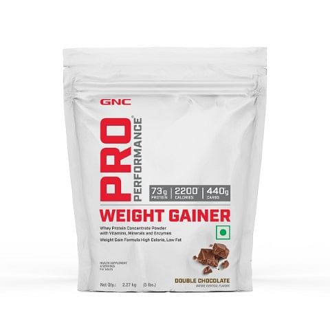 

GNC Pro Performance Weight Gainer 5lbs | 73g Protein | Double Chocolate | Body Gains | Muscle | Boosts Metabolism