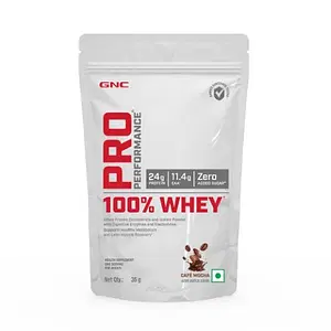 GNC Pro Performance 100% Whey Protein Powder | Boosts Strength & Endurance | Builds Lean Muscles | Fastens Muscle Recovery | Formulated In USA | 24g Protein | 5.5g BCAA | 35 g