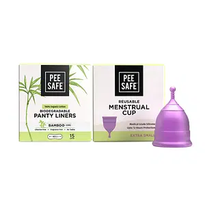 PEESAFE Reusable Menstrual Cup for Women - Small Size with Pouch, Ultra  Soft, Odour and Rash Free, 100% Medical Grade Silicone, No Leakage, Protection for Up to 8-10 Hours