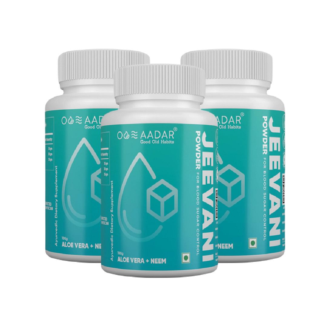 

AADAR JEEVANI Ayurvedic Powder | Diabetes Care - Control Blood sugar level, Detoxification, removal of toxins from the body 100 GM, with Neem and A...
