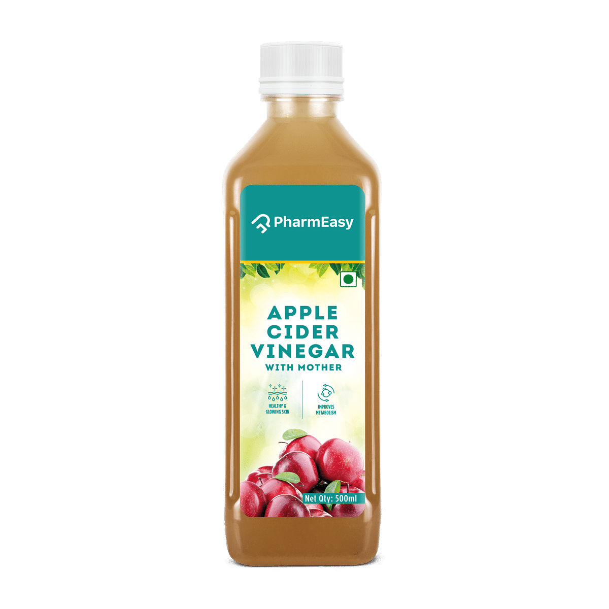 

PHARMEASY APPLE CIDER VINEGAR WITH MOTHER -IMPROVES METABOLISM- 500ML BOTTLE