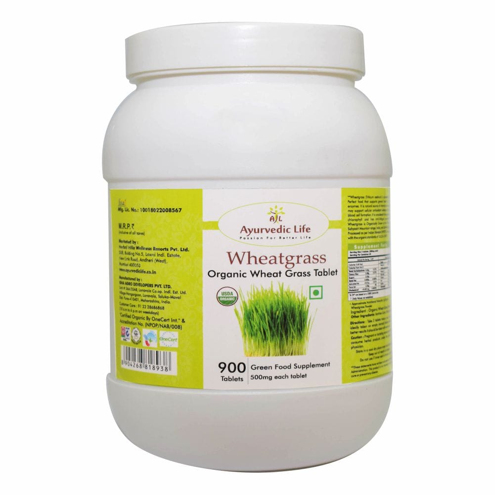 

Ayurvedic Life Wheatgrass - 900 Tablets Value Pack