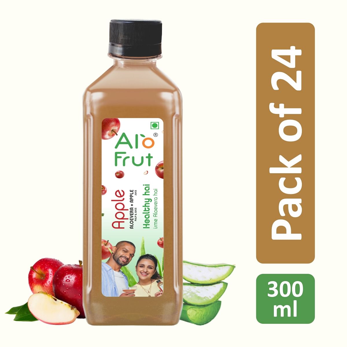 

Alo frut Apple Fruit Drink with Tasty Aloevera Chunks & Juice|Goodness of Fruit With Aloevera Chunks|Ready-to-Serve Fruit Juice |Apple Juice -300ml...