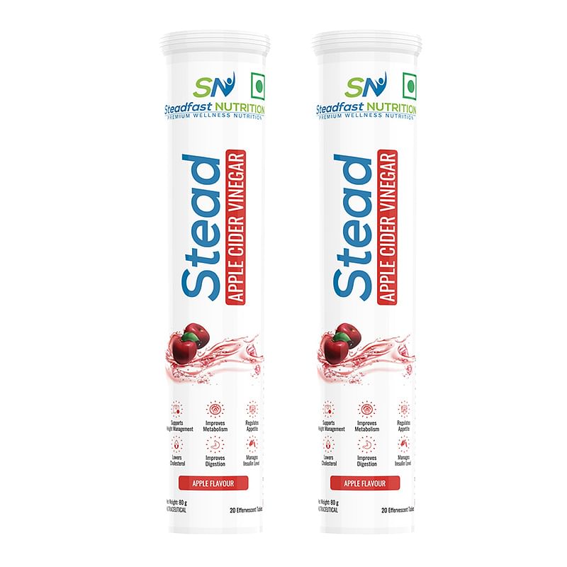 

Steadfast Nutrition Apple Cider Vinegar Tablets for Weight Loss, boost immunity and strengthen | 500mg ACV with Pomegranate, Vitamin C, B6, B12, Su...