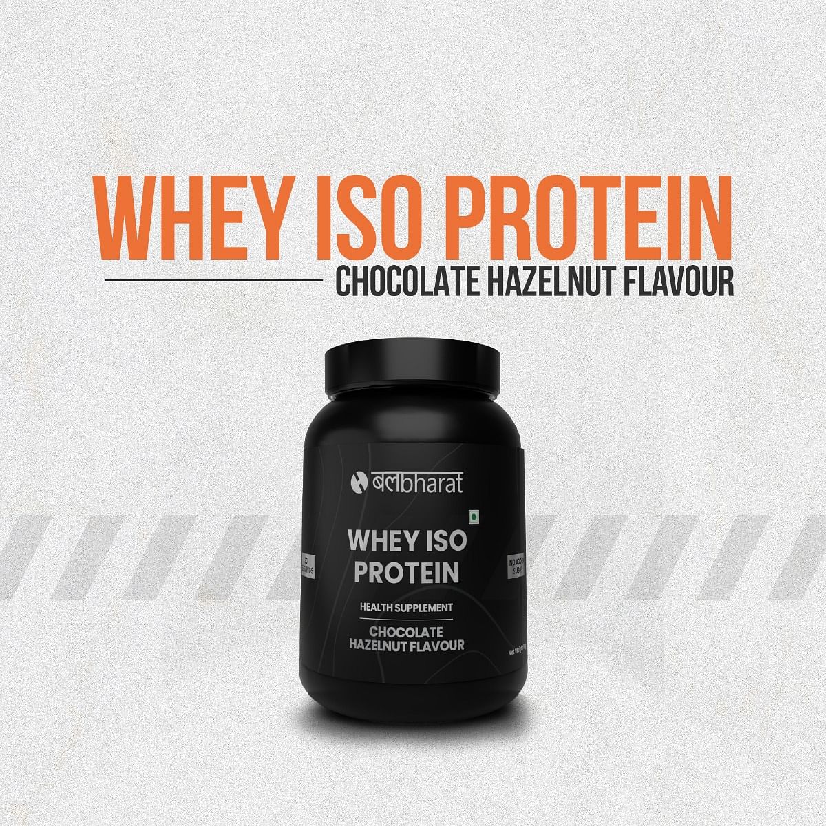 

The Bal Bharat Whey Protein Isolate Chocolate Hazelnut – 25g Protein per Serving, No Added Sugar, Ideal for Muscle Gain & Recovery – 1kg, Keto-Frie...