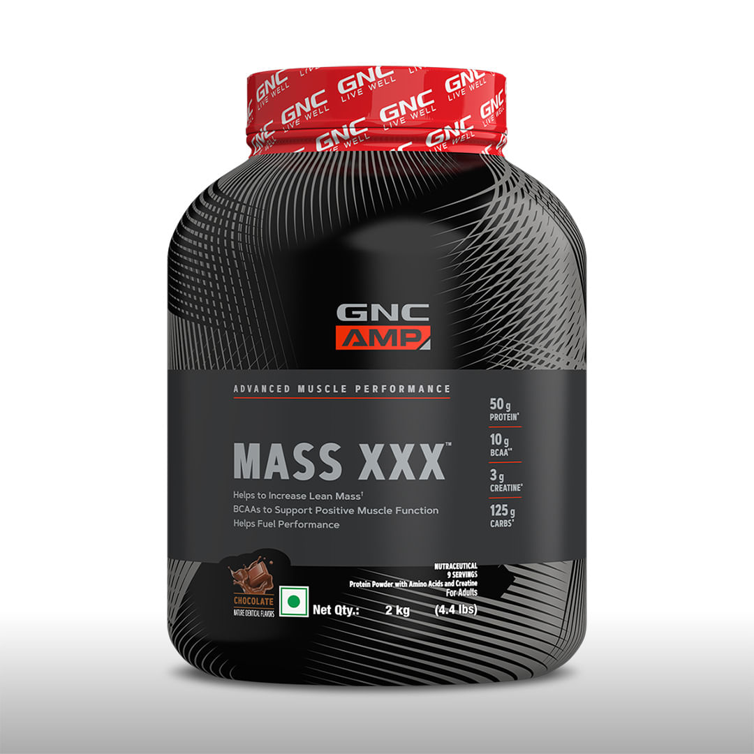 

GNC AMP Mass XXX Gainer | Boosts Lean Muscle Gains | Amps Up Workout Results | Increases Strength & Endurance | USA Formulated | 50g Protein | 10g ...