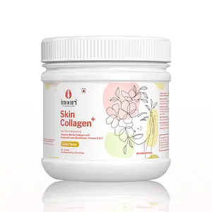 Inaari Skin Collagen Plus Powder 200gm | Lime Flavour | 25 Serving | Glutathione | Vitamin C & E | Glowing Skin