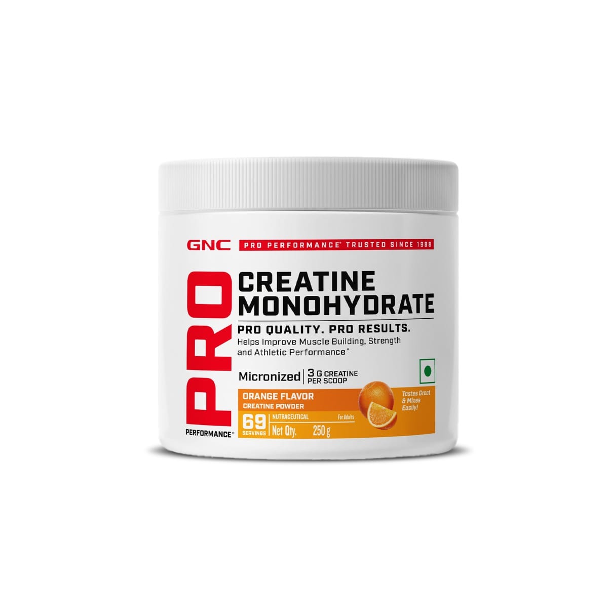 

GNC Pro Performance Pure Micronized Creatine Monohydrate | 250 gm | Instantized | Fuels Muscles | Increase Muscle Mass | Rapid Absorption | Lab Tes...