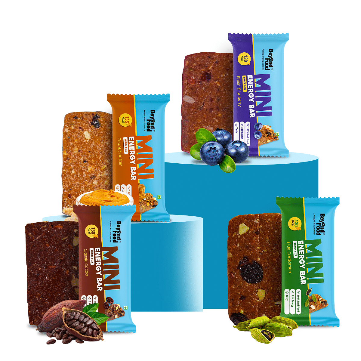 

Beyond Food Mini Energy Bars - Assorted | Pack Of 6 | 6x30G