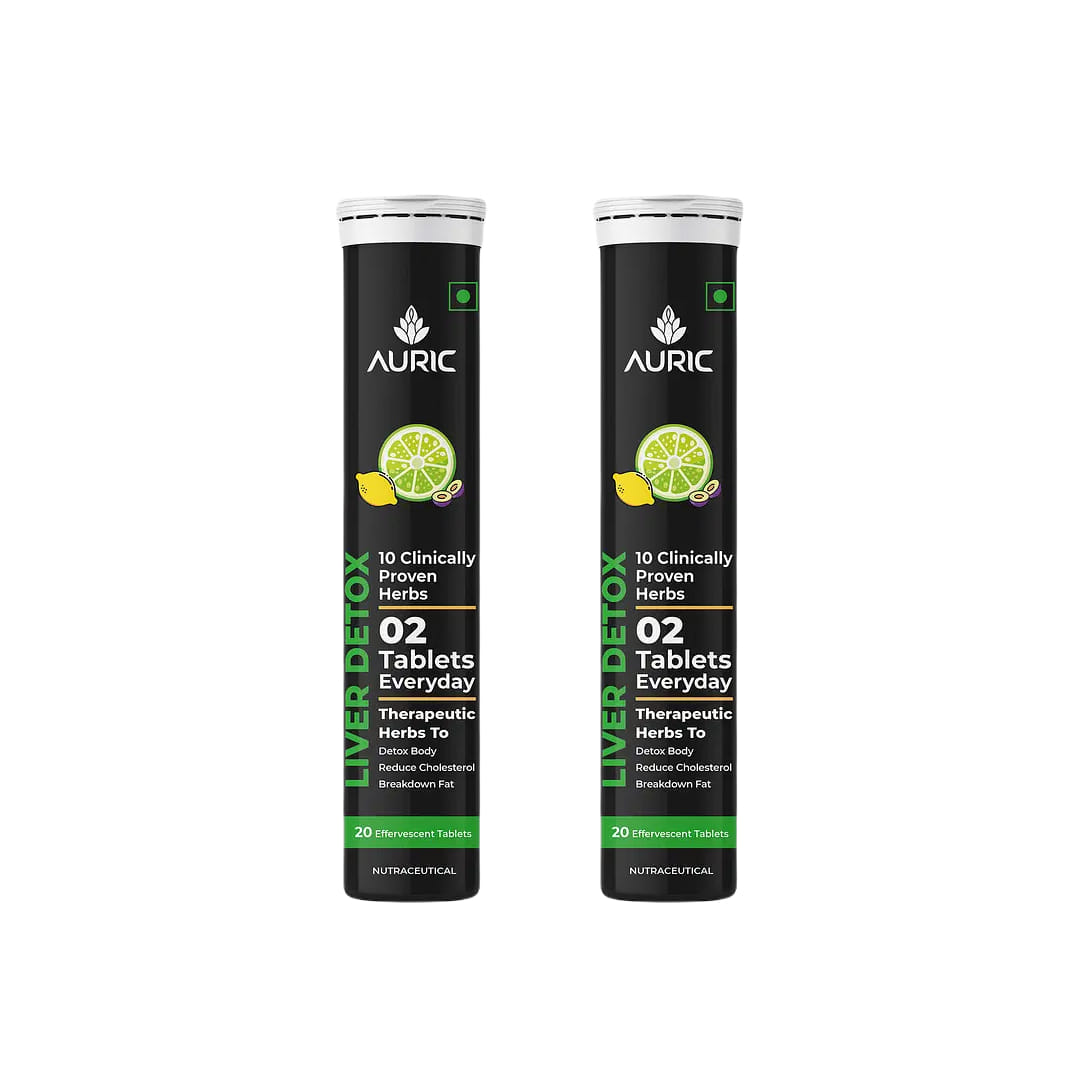 thumbnail image 2 of Auric Liver Detox Effervescent Tablets – 3-Pack (60 Tablets) – Natural Herbal Formula With Milk Thistle, Turmeric & Ginseng 2 of 4