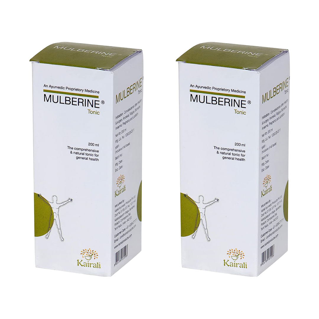 

Kairali Mulberine Tonic - Ayurvedic Multivitamin Health Supplement (200 ML) (2)