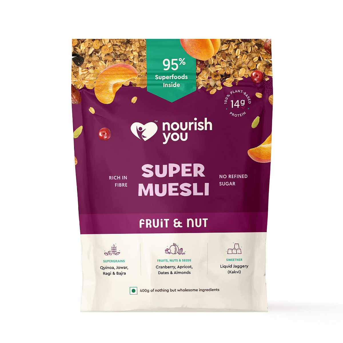 

Nourish You Super Muesli Fruit & Nut 400gm